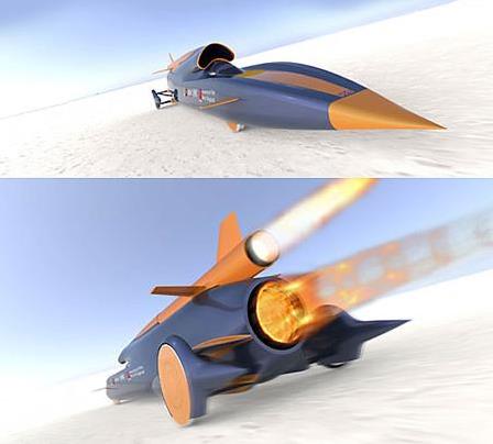 世界上速度最快的汽車 超音速汽車“尋血獵犬” 時速1610公里每小時