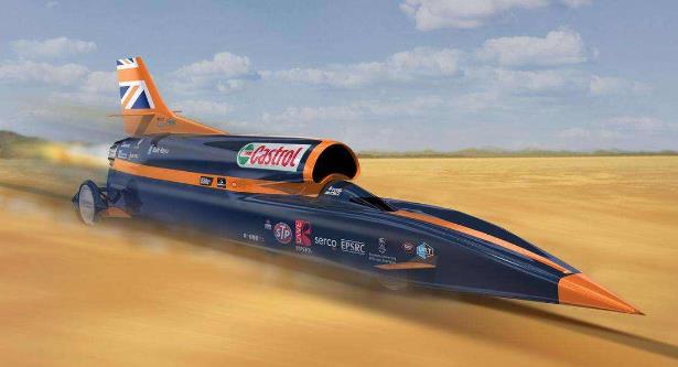 世界上速度最快的汽車 超音速汽車“尋血獵犬” 時速1610公里每小時