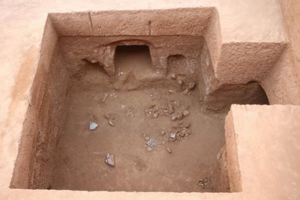 咸陽發現規模最大最完整隋代家族墓園 由方形圍溝和7座墓葬組成