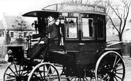 世界上最早的公交車 馬達式公共汽車1895年3月出現在德國