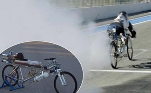 世界上最快自行車 兩秒的時間內加速到333公里