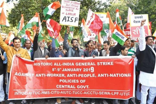 人類歷史上最大規模罷工 印度2億人上街游行抗議政府新立法