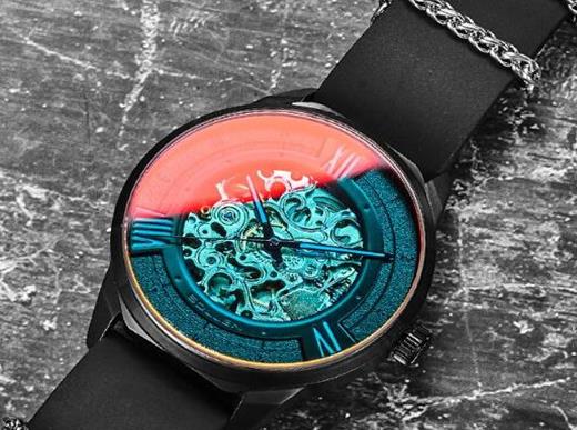 世界年輕人十大潮牌表排行榜,梭倫鏤空全自動機械表細致入微