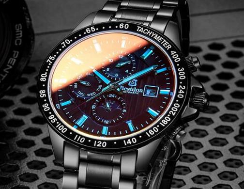 世界年輕人十大潮牌表排行榜,梭倫鏤空全自動機械表細致入微