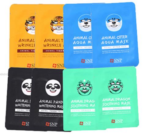 超好用的美白補水藥妝面膜排名,韓國SNP藥妝動物面膜能祛斑