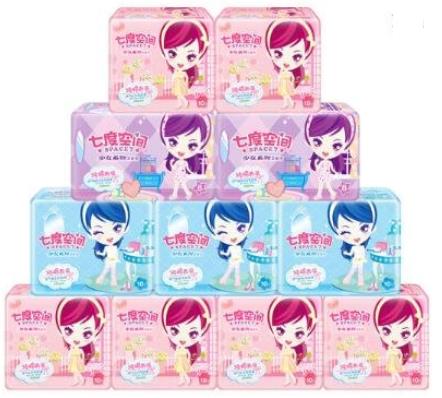 中國衛生巾10大品牌排行榜,ABC衛生巾、七度空間衛生巾很受歡迎