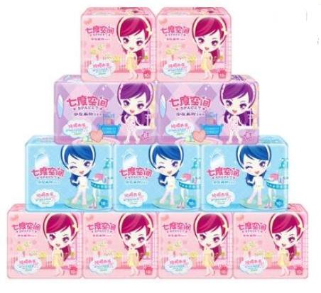 中國衛生巾10大品牌排名,ABC衛生巾、七度空間衛生巾都很安全