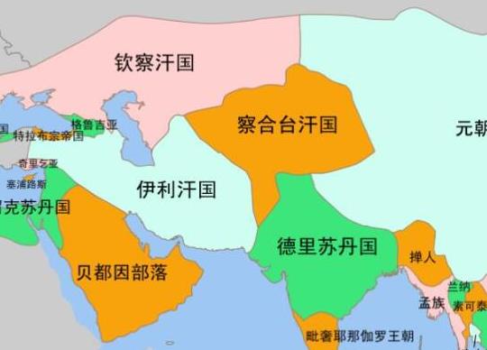 蒙古四大汗國實力排行榜,欽察汗國、察合臺汗國實力都很強 蒙古四大汗國實力排行榜,欽察汗國、察合臺汗國實力都很強