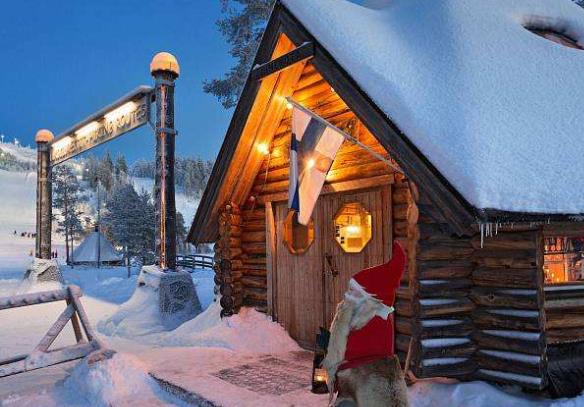 歐洲芬蘭拉普蘭區(qū)十大旅游排行 圣誕老人村是一組木建筑群