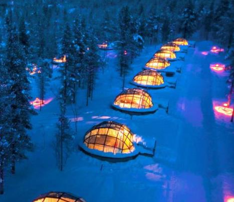 歐洲芬蘭拉普蘭區(qū)十大旅游排行 圣誕老人村是一組木建筑群