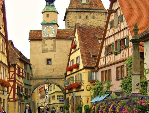 最美冬季小鎮十大旅游景點排行 羅滕堡是保留著中世紀特色的小鎮